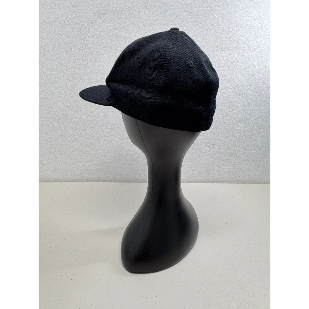 K1 Speed Racing Cap Black Embroidered Flat Brim Hat 6 7/8 - 7 1/4
